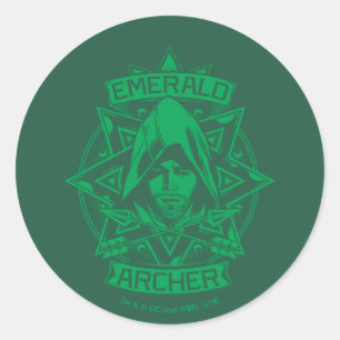 Arrow Emerald Archer Graphic ラウンドシール