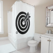Arrow hit a round target Shower Curtains シャワーカーテン (インサイチュ)