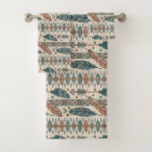 Arrow Pattern Towel Ethnic Touch for the Bath バスタオルセット (インサイチュ)