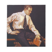 Arrow shirt Collars, 1914 by J. C. Leyendecker ノートパッド (正面)