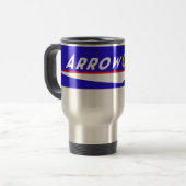ArrowCatのロゴ旅行コーヒーカップのマグ トラベルマグ (正面左)