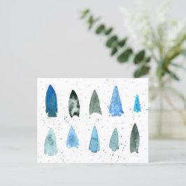 Arrowhead Projectile Points Native Indigenous  ポストカード