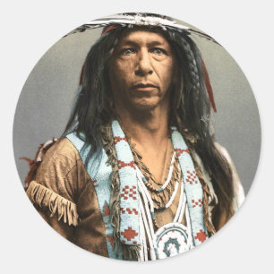 Arrowmaker - An Ojibwa Brave1903 ラウンドシール