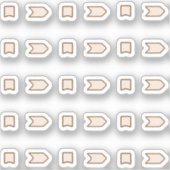 Arrows and flags  シール (正面)