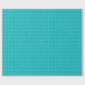 Arrows on Turquoise Linen ラッピングペーパー (フラット)