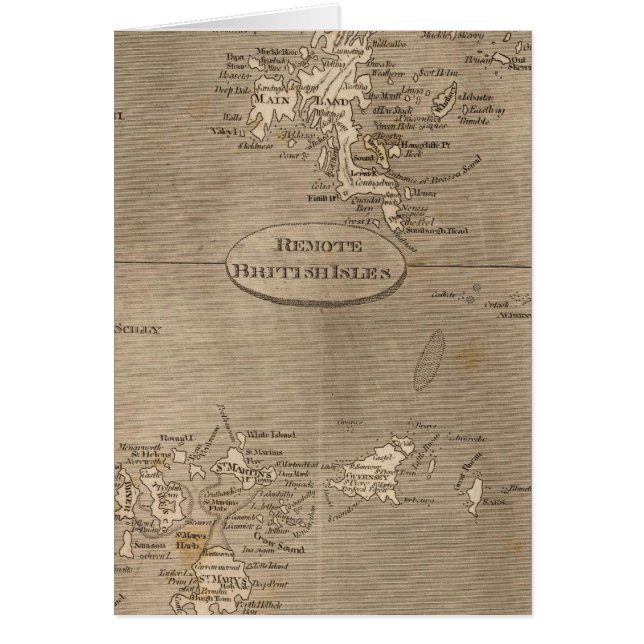 Arrowsmithによるイギリスの離島の地図 (正面)