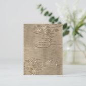 Arrowsmithによるイギリスの離島の地図 ポストカード (スタンド正面)