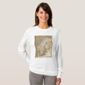 Arrowsmith著スウェーデン、ノルウェーの地図 Tシャツ (正面フル)