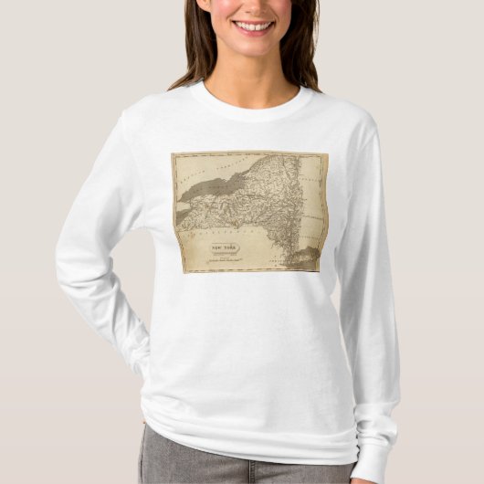 Arrowsmith著ニューヨークの地図 Tシャツ (正面)