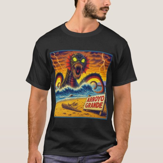 ARROYO GRANDE - "波打ち際の獣" Tシャツ (正面)