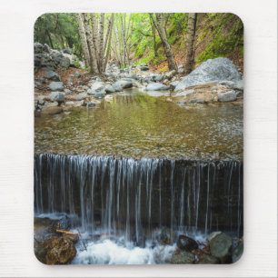 Arroyo Waterfall Nature Photography Art Print マウスパッド