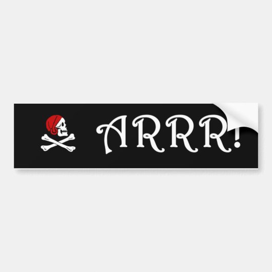 ARRR! バンパーステッカー (正面)