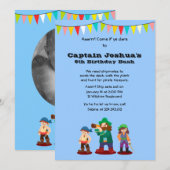 Arrr! 海賊誕生会のカスタムの招待状 招待状 (正面/裏面)