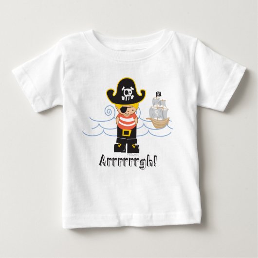 Arrrrrの海賊 ベビーTシャツ (正面)