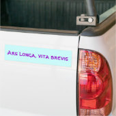 Arsのlonga、brevis vita バンパーステッカー (トラック上)
