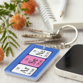 Arsène定期的なテーブル名のキーリング キーホルダー (正面右)