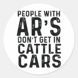 Ar's Do Get In Cars Cars Sticker ラウンドシール