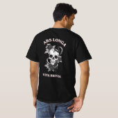 Ars Longa Vita Brevis ドクロと蛇 Tシャツ (裏面フル)