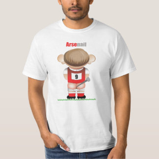 ArseNail (Arsenal)おもしろいサッカー漫画Tシャツ Tシャツ