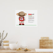 ArseNail (Arsenal)サッカーおもしろいマンガポスター ポスター (キッチン)