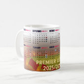 Arsenal 2025/2026 Premier League Calendar Mug コーヒーマグカップ (正面左)