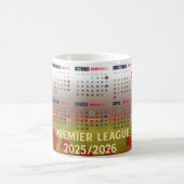 Arsenal 2025/2026 Premier League Calendar Mug コーヒーマグカップ (中央)