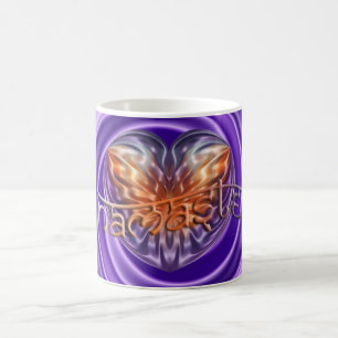 ARTハートナマステ バイオレット コーヒーマグカップ