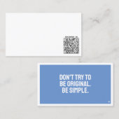 ARTミニマリストビジネスカードミニ 名刺 (正面/裏面)