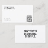 ARTミニマルな名刺 名刺 (正面/裏面)