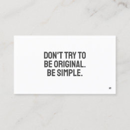 ARTミニマルな名刺 名刺