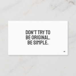 ARTミニマルな名刺 名刺