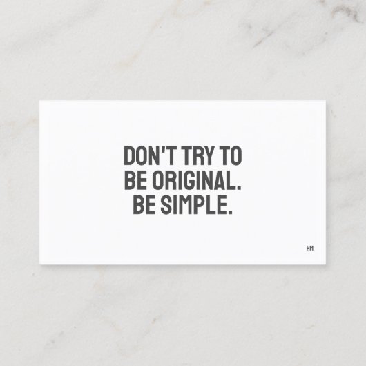 ARTミニマルな名刺 名刺 (裏面)