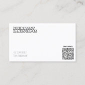 ARTミニマルな名刺 名刺 (正面)