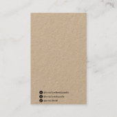 Artモダン Kraftイヤリング包装カード 名刺 (裏面)
