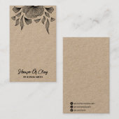 Artモダン Kraftイヤリング包装カード 名刺 (正面/裏面)