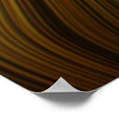 Art溶融オーガニックプラスチック柔らかいストランドイエロー ポスター (角)