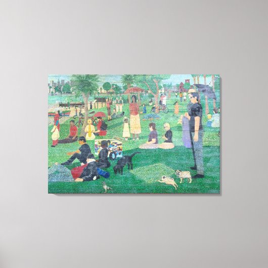 art2祝：ドロレス公園の日曜日の午後 キャンバスプリント (正面)