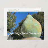 Art2祝: Sunnyvaleポストカードからの挨拶 ポストカード (正面/裏面)