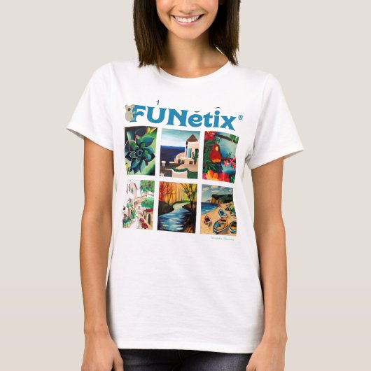 Art4Riteracy、FUNetix、Tシャツ絵画 Tシャツ (正面)