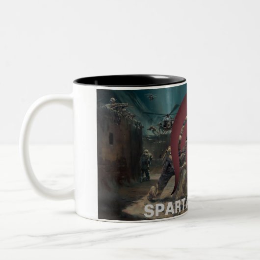 art.のスパルタ式の作戦のマグ ツートーンマグカップ (左)
