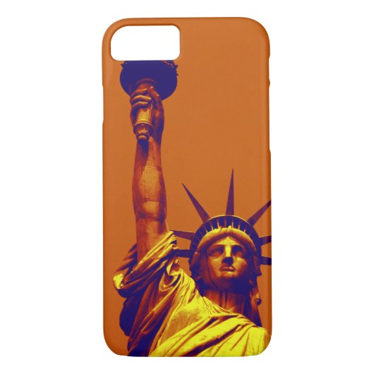 Art ポップ・アートの Lady Liberty iPhone 7ケース Case-Mate iPhoneケース (裏面)