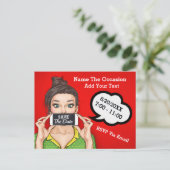 Art -ポップ・アートの Save The Date Post Card - See Back 案内ポストカード (スタンド正面)