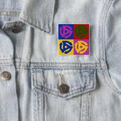 Art ポップ・アートの Vinyl Record 45 RPMインサート 缶バッジ (インサイチュ)