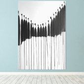 ART モダン Impersonal Society キャンバスプリント (インサイチュ (ウッドフロア))