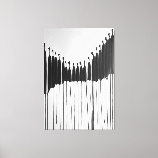 ART モダン Impersonal Society キャンバスプリント (正面)