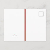 Art モダン Safety/おむつピンのリビ男女兼用ュー インビテーションポストカード (裏面)