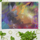 ART!色彩の鮮やかプレメシアップ キッチンタオル (折り畳み)