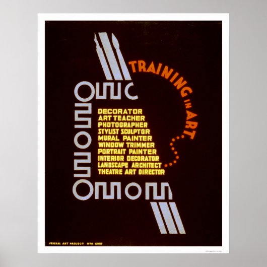 Art 1937 WPAでのトレーニング ポスター (正面)
