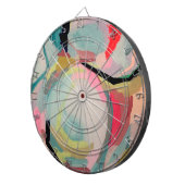 Art Abstract Fluro Acrylic Painting   ダーツボード (正面右)