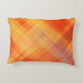 art abstract geometric diagonal lines pattern, blu アクセントクッション (裏面)